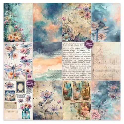 TEXT(ures) Dragonfly Dreams 6x8 Inch Paper Pad by Lou Collins (TEXPP0003)