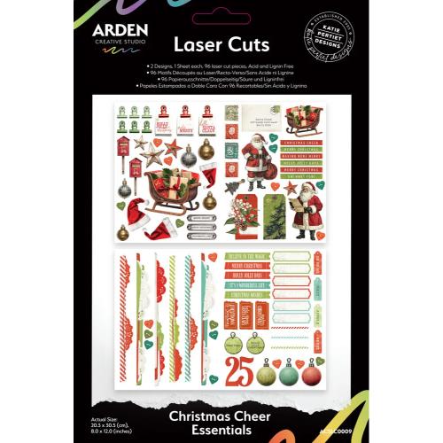 Arden Creative Studio Christmas Cheer Laser Cuts Essentials (96pcs) by Katie Pertiet (ACSLC0009)