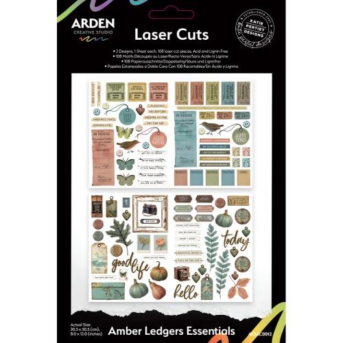 Arden Creative Studio Amber Ledgers Essentials Laser Cuts (108pcs) by Katie Pertiet (ACSLC0012)