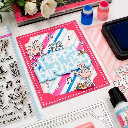 Heffy Doodle Happy Birthday Jumbo Sentiment Dies