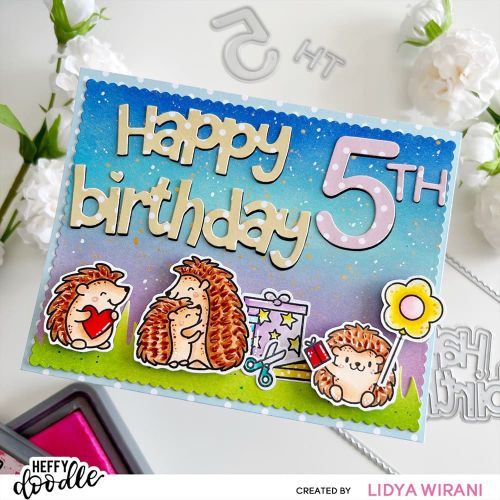 Heffy Doodle Happy Birthday Jumbo Sentiment Dies