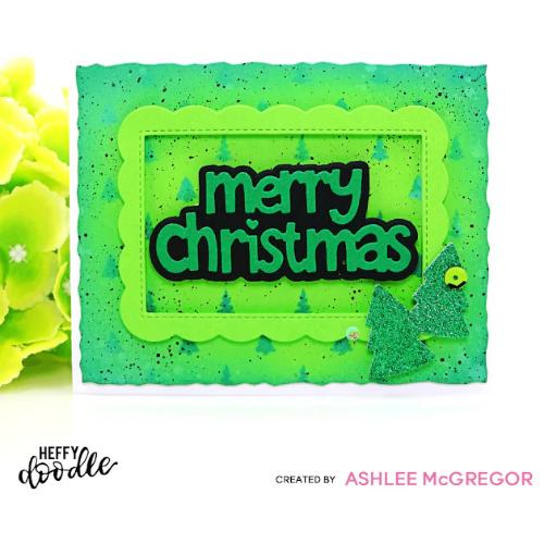 Heffy Doodle Merry Christmas Jumbo Sentiment Dies