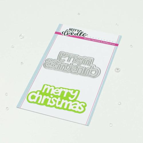 Heffy Doodle Merry Christmas Jumbo Sentiment Dies