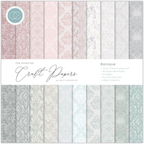 Craft Consortium Double-Sided Paper Pad 6"X6" 40/Pkg Baroque