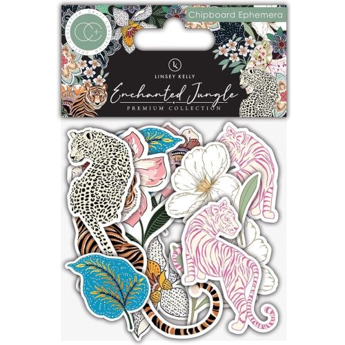 Craft Consortium Enchanted Jungle Chipboard Ephemera