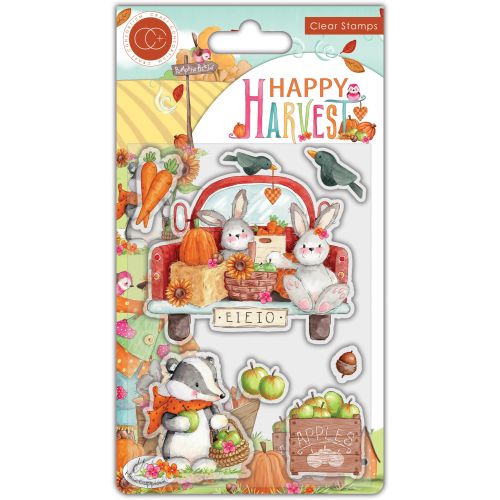 Craft Consortium Happy Harvest Clear Stamps Apples