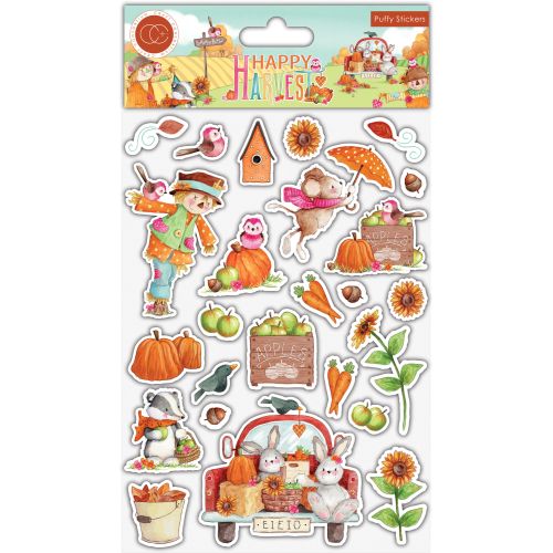 Craft Consortium Happy Harvest Puffy Stickers