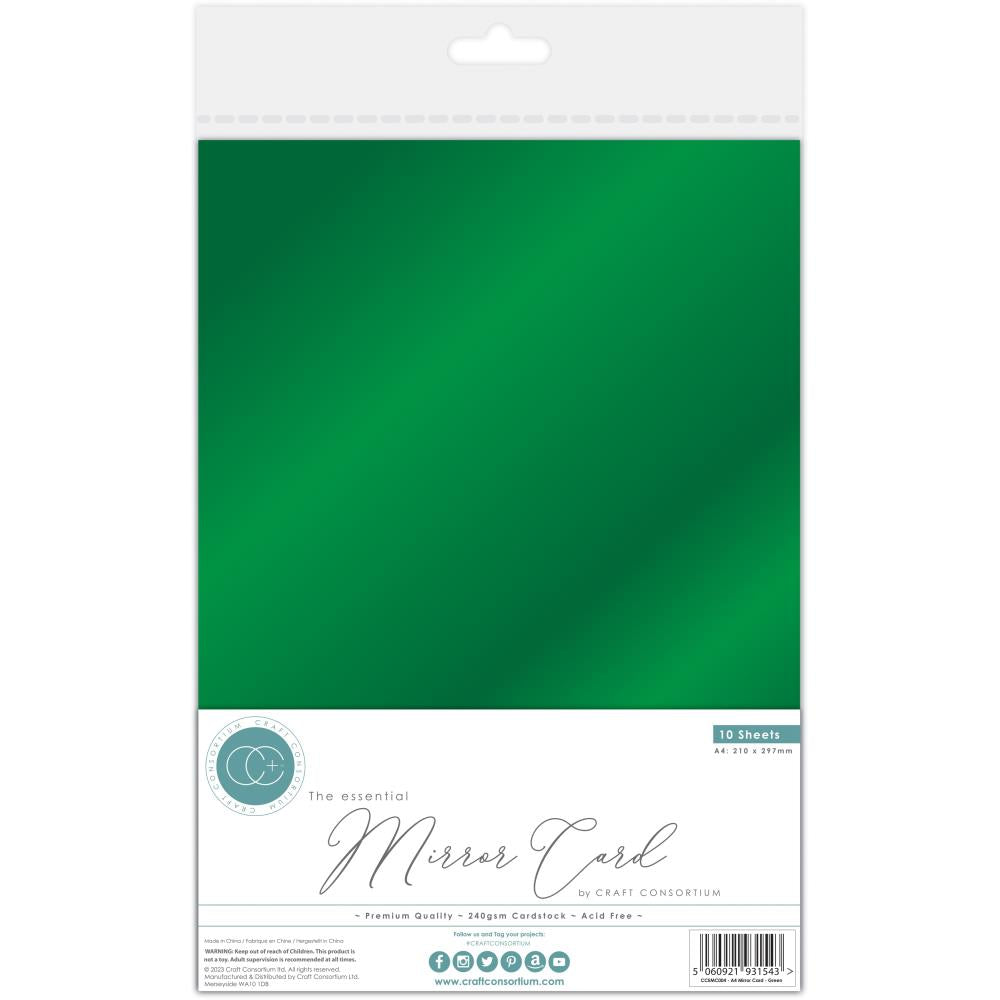 Craft Consortium The Essential Mirror Card A4 Green