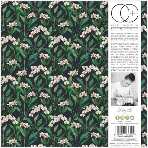 Craft Consortium Double-Sided Paper Pad 12"X12" 30/Pkg Botany Boutique - Postage as per Actual