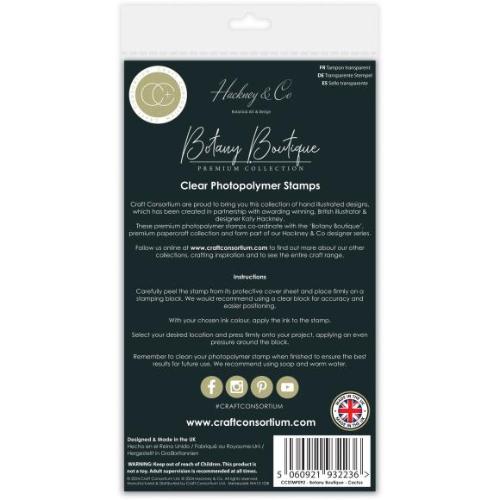 Craft Consortium Clear Stamps Cactus, Botany Boutique