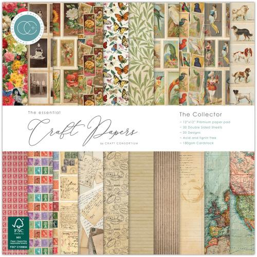 Craft Consortium The Collector 12x12 Inch Premium Paper Pad (CCEPAD038) - Postage as per Actual