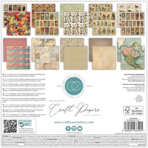 Craft Consortium The Collector 12x12 Inch Premium Paper Pad (CCEPAD038) - Postage as per Actual