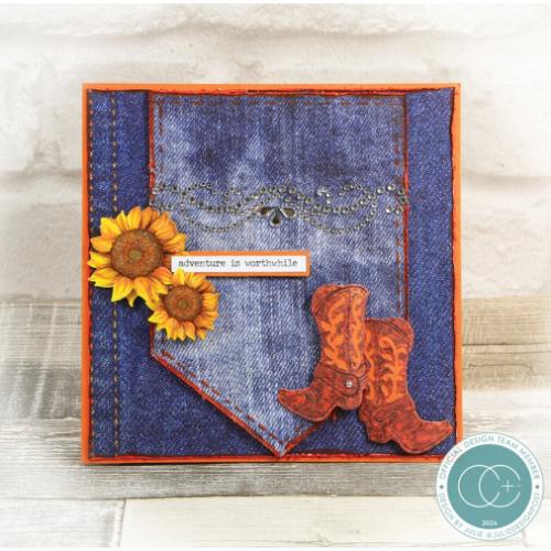 Craft Consortium Essential Craft Papers 6x6 Inch Paper Pad Denim Textures (CCEPAD044B)