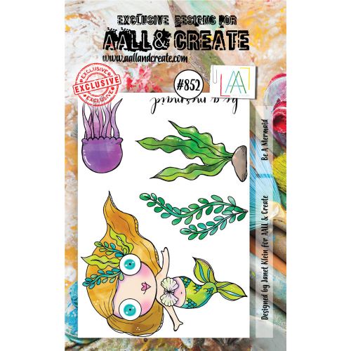 Aall and Create A7 Clear Stamp Set - Be A Mermaid #852