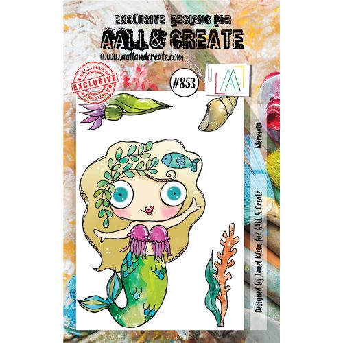 Aall and Create A7 Clear Stamp Set - Mermaid #853