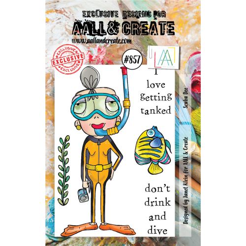 Aall and Create A7 Clear Stamp Set - Scuba Dee #857