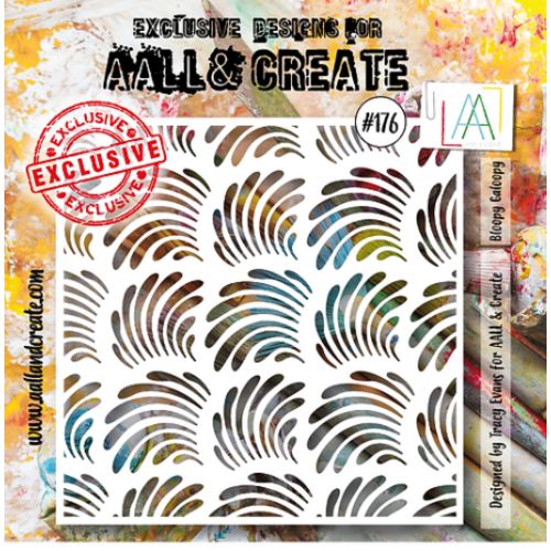Aall and Create Stencil #176 Bloopy Galoopy