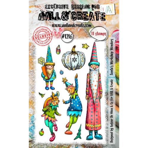 Aall And Create A6 Photopolymer Clear Stamp Set -Santa's Workshop Wonders