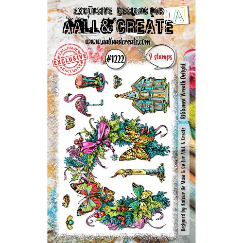 Aall and Create Stamp Set A6 Ribboned Wreath Delight