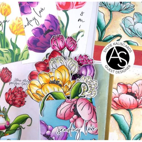 Alex Syberia Designs - Tulips Treasure Stamp Set
