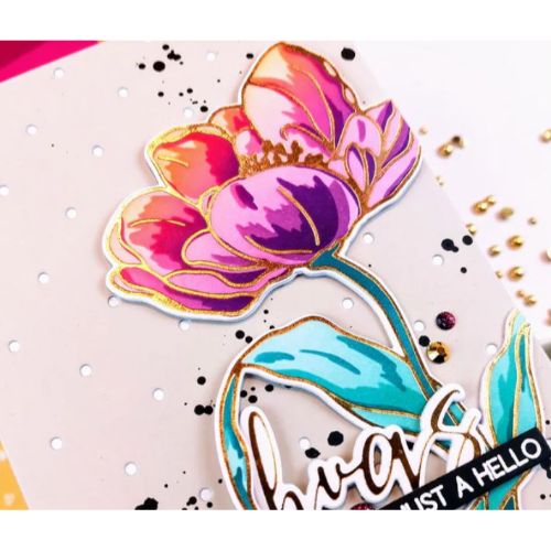 Alex Syberia Designs - Tulips Treasure Hot Foil Plate Set