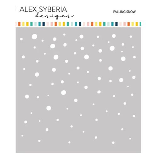 Alex Syberia Designs - Falling Snow Stencil