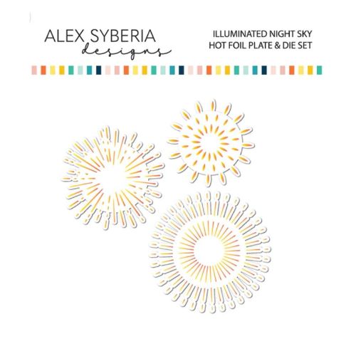 Alex Syberia Designs - Illuminated Night Sky Hot Foil Plate and Die Set