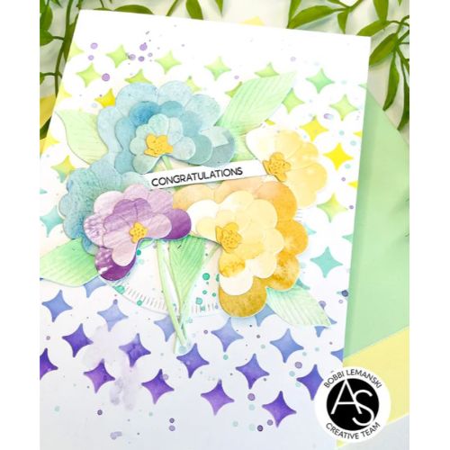 Alex Syberia Designs - Shiny Diamonds Stencil