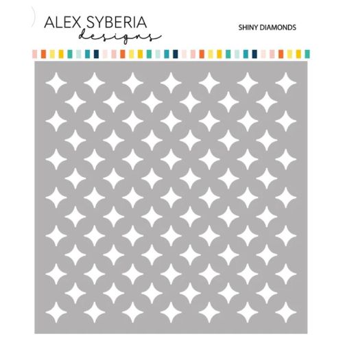 Alex Syberia Designs - Shiny Diamonds Stencil