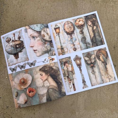 IndigoBlu Vintage Blue Steam A4 Paper Book (IND1530)