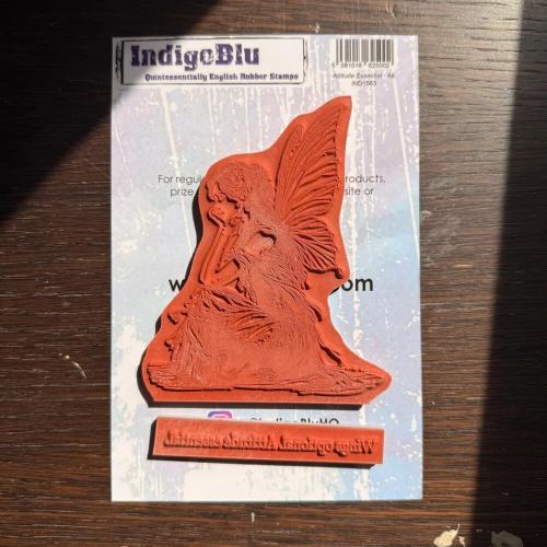 IndigoBlu Attitude Essential A6 Red Rubber Stamp (IND1563)
