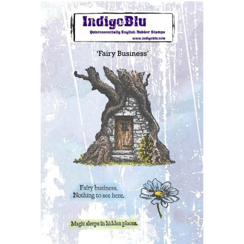 IndigoBlu Fairy Business A6 Red Rubber Stamp (IND1565)