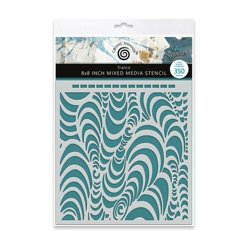Katy Sue Designs Andy Skinner 8x8 Inch Mixed Media Stencil Trance (08-0005-AS)