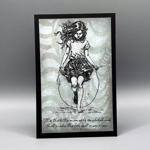 Katy Sue Designs Andy Skinner 8x8 Inch Mixed Media Stencil Trance (08-0005-AS)