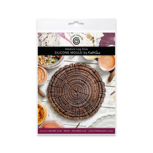 Katy Sue Designs Cosmic Shimmer Silicone Mould Medium Log Slice (DM0056-CS)