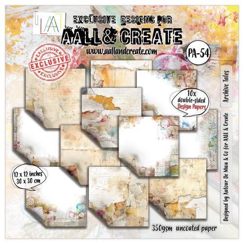 Aall and Create Design Paper 12x12 Inch Archive Tales (AALL-PA-54) - Postage as per Actual