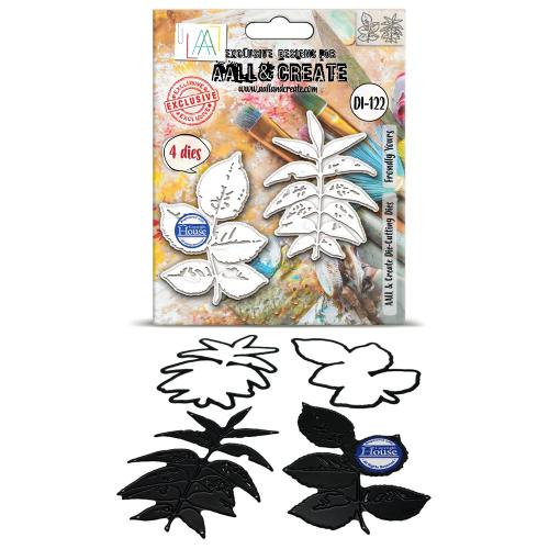Aall and Create Leaf Happened Die-Cutting Die Set Frondly Yours by Autour De Mwa & Co (AALL-DI-122)