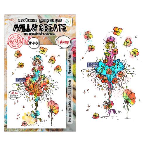 Aall and Create Whispers of Form A6 Stamp Set Pirouette of Petals (AALL-TP-1400)