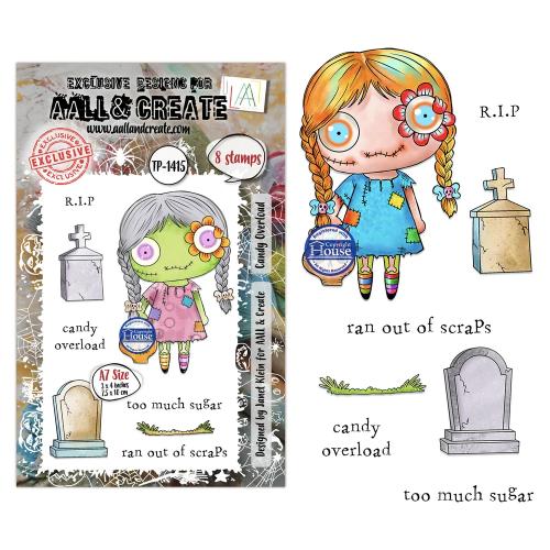 Aall and Create Costume Chronicles A7 Stamp Sets Candy Overload by Janet Klein (AALL-TP-1415)