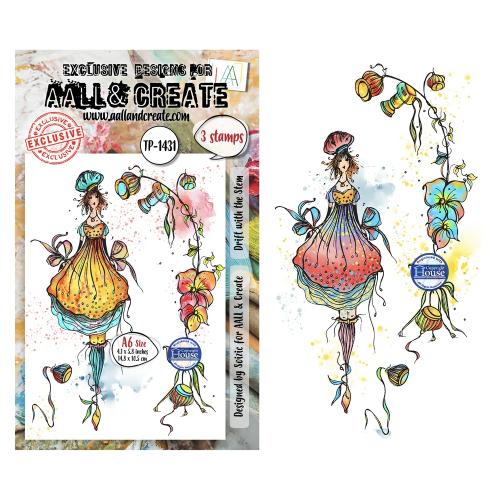 Aall and Create Through the Lens A6 Stamp Sets Drift with the Stem by Soizic (AALL-TP-1431)