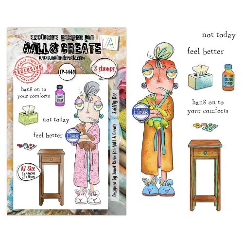 Aall and Create Dee Infiltered A7 Stamp Sets Sniffly Dee by Janet Klein (AALL-TP-1440)