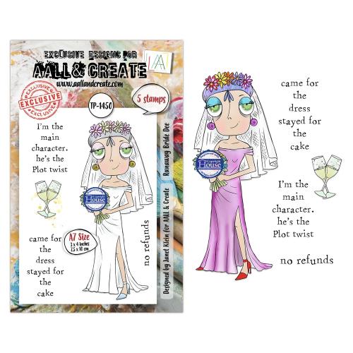 Aall and Create Creative Types A7 Stamp Sets Runaway Bride Dee by Janet Klein (AALL-TP-1450)