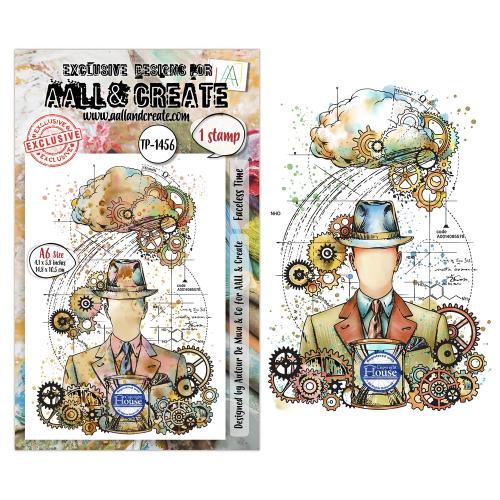 Aall and Create Gearlight Core A6 Stamp Sets Faceless Time by Autour De Mwa & Co (AALL-TP-1456)