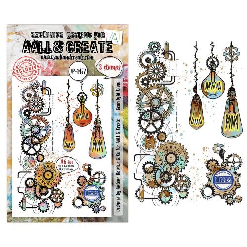 Aall and Create Gearlight Core A6 Stamp Sets Gearlight Glow by Autour De Mwa & Co (AALL-TP-1457)