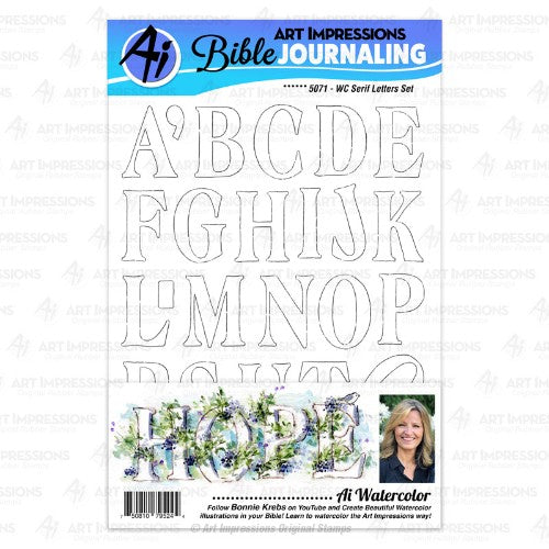 Art Impressions - WC Serif Letters Set