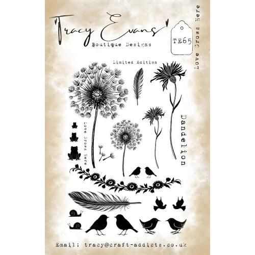 Tracy Evans Love Grows Here A5 Stamp (TE065)