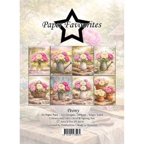 Paper Favourites Peony A6 Paper Pad (PFA616)