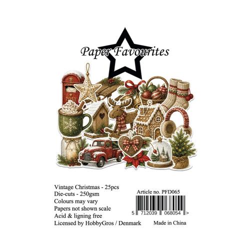Paper Favourites Die-Cuts A7 Vintage Christmas (25pcs) (PFD065)