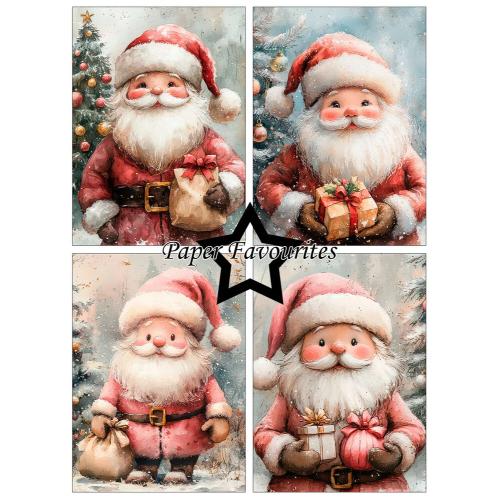 Paper Favourites Cute Santa A6 Paper Pack (PFA642)