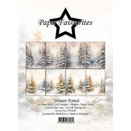 Paper Favourites Winter Forest A6 Paper Pack (PFA645)